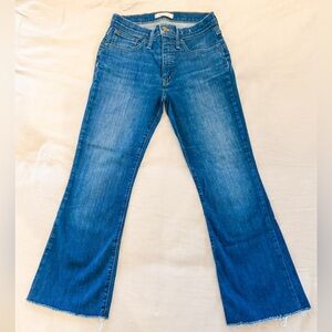 Madewell Cali Demi Boot Jeans, Size 27